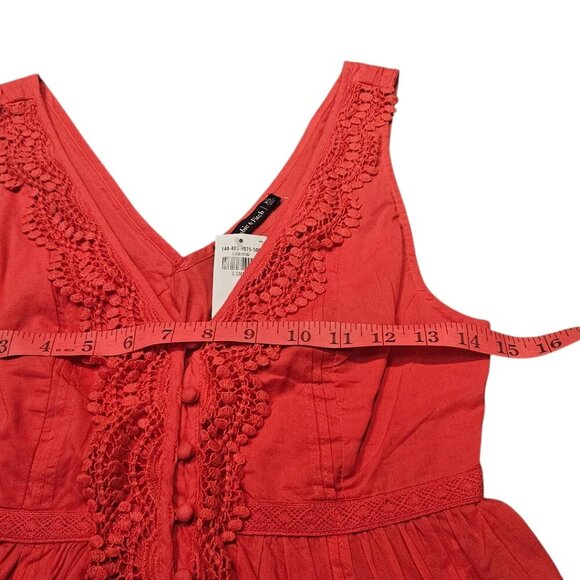 NWT Abercrombie & Fitch Sleeveless Red Top XS - Picture 5 of 6